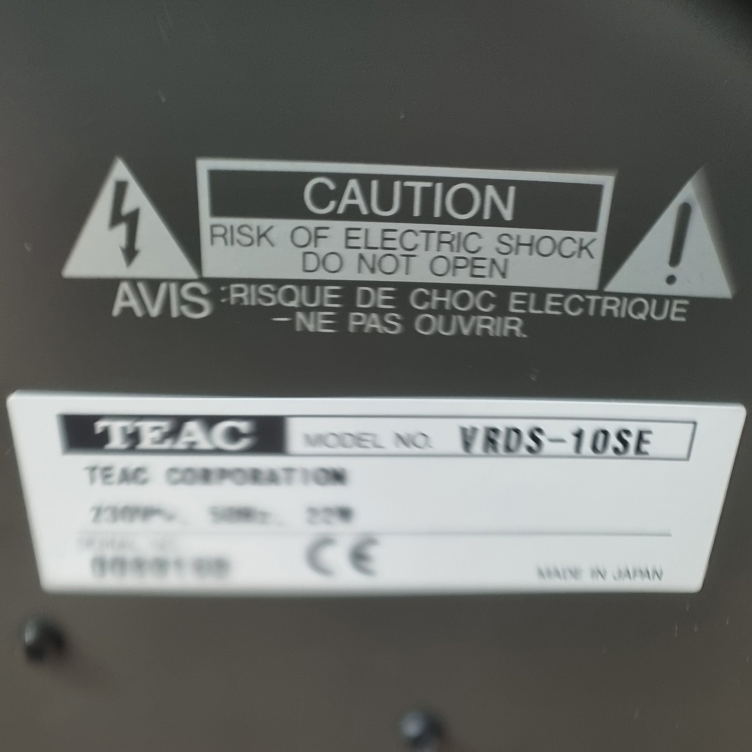 TEAC VRDS-10SE