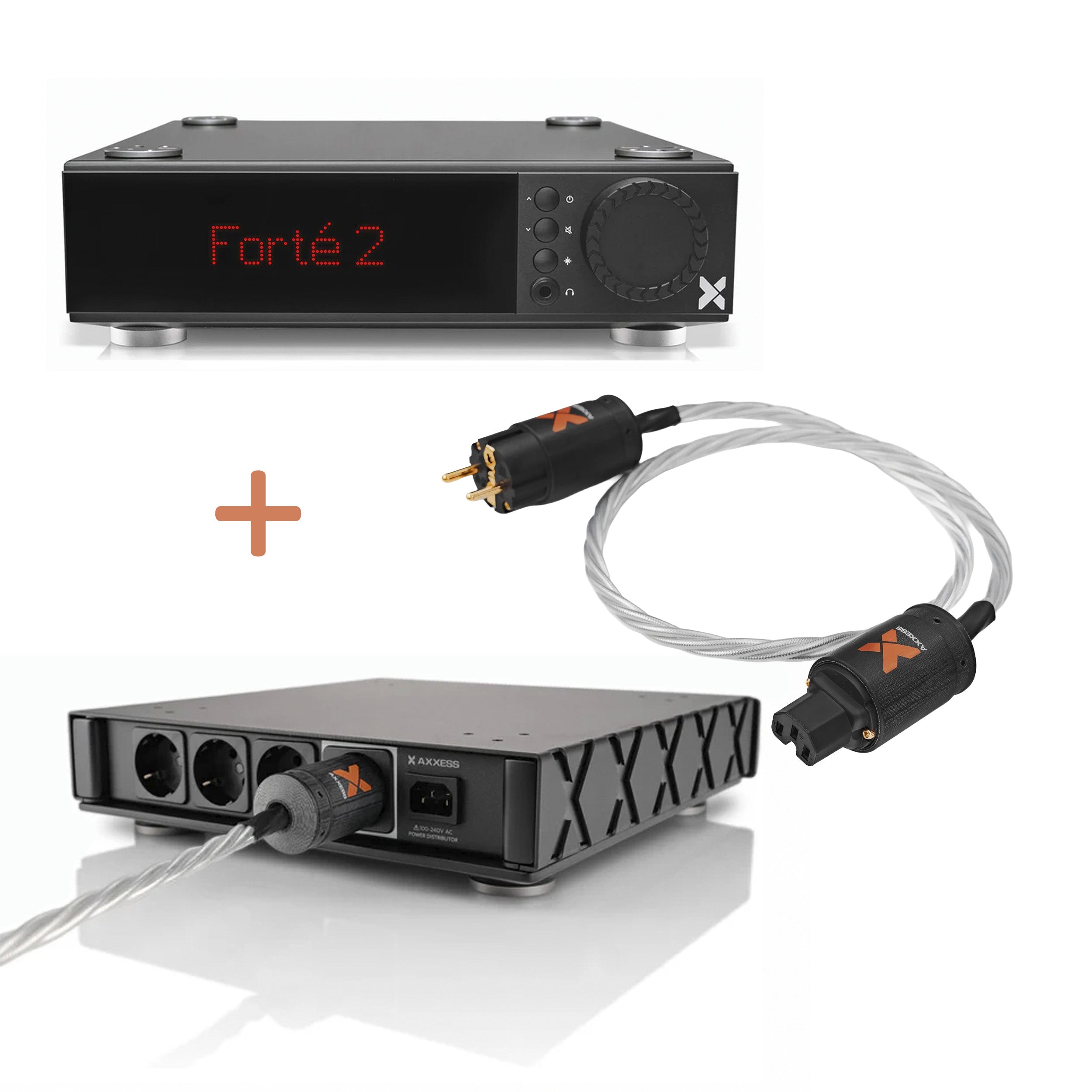 Axxess Forté 2 inkl. strømskinne og strømkabel
